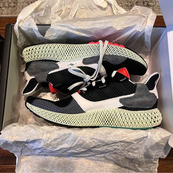 Adidas ZX 4000 Futurecraft 4D 'Black Onix' Men's Size 11.5 - Picture 3 of 13